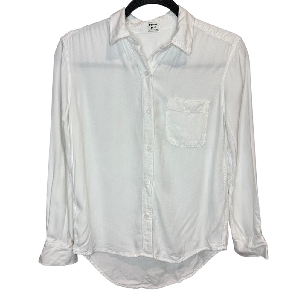 Sunday Best White button up size XXS